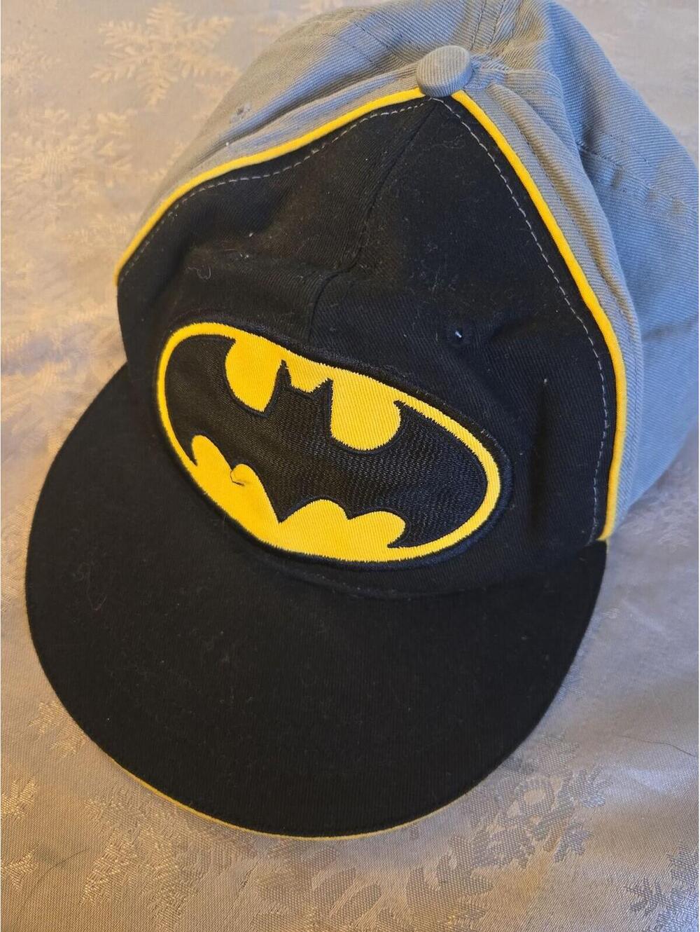 Batman Snapback Hat DC Comics Gray & Black Embroidered Baseball Cap